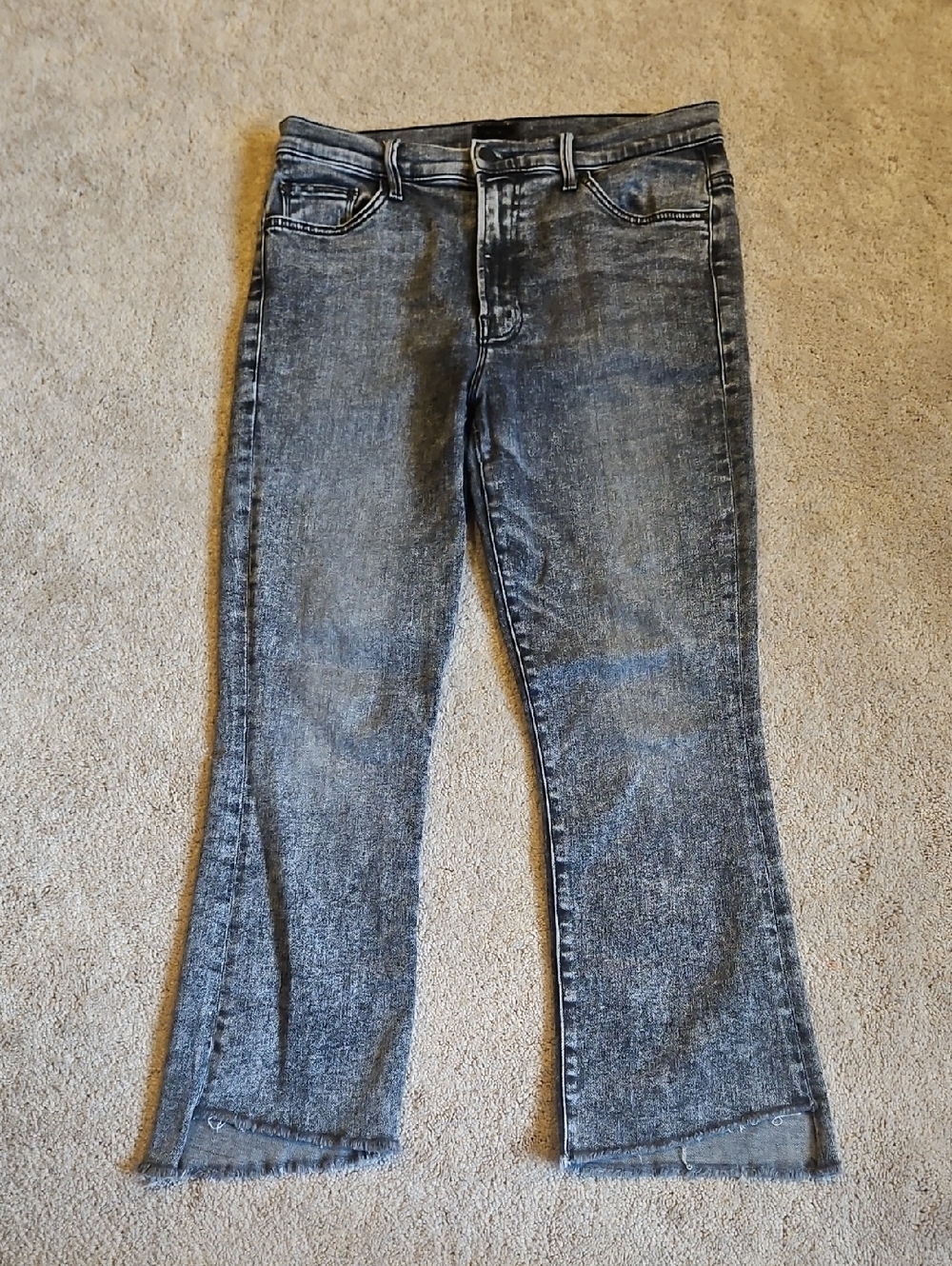 MOTHER Black Washed Denim Jeans